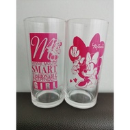 Minnie Mouse Glass Cup (2 Glass Cup - 1 Set)