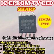 Ic eprom tv Led sharp siap pakai