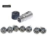 1Set C25 ER20 +7Pcs 3 -12mm Collet Chuck Motor Shaft Extension Rod Spindle Collet Lathe Tools Holder