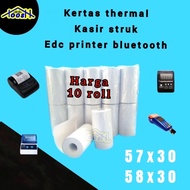 10 Rolls / 1 pack Thermal Cashier Receipt paper 58x30 57x30 EDC Thermal Receipt paper 58x30 57x30 58