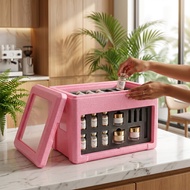 Pink 46L Insulated Cooler Box – Portable Cold Storage for Medical Aesthetic Serums, Skincare, Ampoul