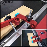 ARREBUL T Track Clamp, Aluminum Alloy Red T Track Clamps Kit, Accessories Adjustable T Slots T Track