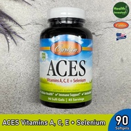 <Carlson> ACES Vitamins A C E + Selenium 90 Softgels เอซีเอส วิตามิน เอ ซี อี + ซีลีเนียม