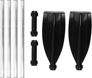 Oars Boat 210cm/82.7in Detachable Afloat Oars Aluminum Alloy Paddles Dual End Portable for Boat Kaya