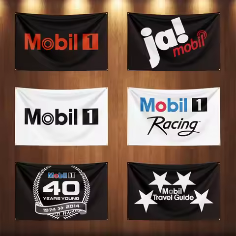 3x5 Ft M-Mobil 1 Motor Car Oil Flag Motoring Racing Workshop Car Banners Tapestry Flag Outdoor For D