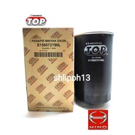 Hino Bus RN8J GH8J J08E  China bus CJ8 Oil Filter 15607-2190 (TOP BRAND) & MO-2207/C-1316 (MAX BRAND