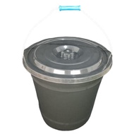 Bucket lid 6 1/ 2 gallon black ice