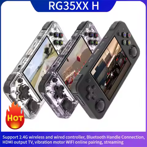 BINSKY RG35XX H Handheld Game Console Play Video Games Linux System 3.5 inch IPS 640*480 Screen Retr