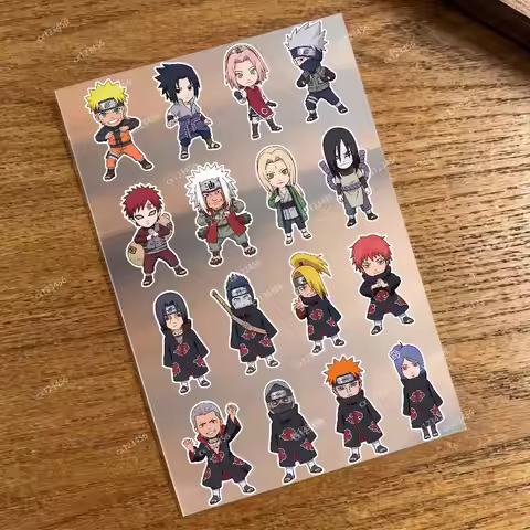 Anime Naruto Akatsuki Itachi Car Reflective Sticker Multi‑Use Safety Decal for Motorcycle Bicycle He
