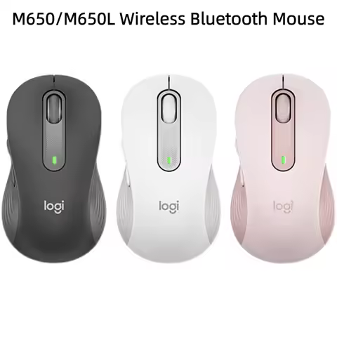 Logitech M650L / M650 Wireless Mouse Silent Click Ergonomic Design Plug and Play for PC Laptop Mac W