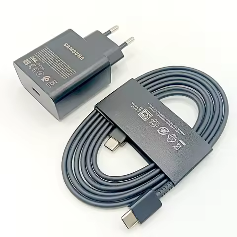Samsung 60W Charger EU Type C Super Fast Charging Adapter 1.8M Cable For Galaxy S26 Ultra S25 S24 Z