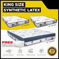 [FREE GIFT KING KOIL PILLOW ] Queen Mattress Synthetic Latex Tilam 10 INCH 8 INCH 6 INCH Single / Super Single / Queen /