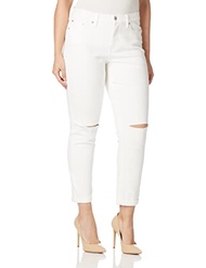 Calvin Klein Jeans Women's Mid Rise Skinny Boyfriend Destructed Jean