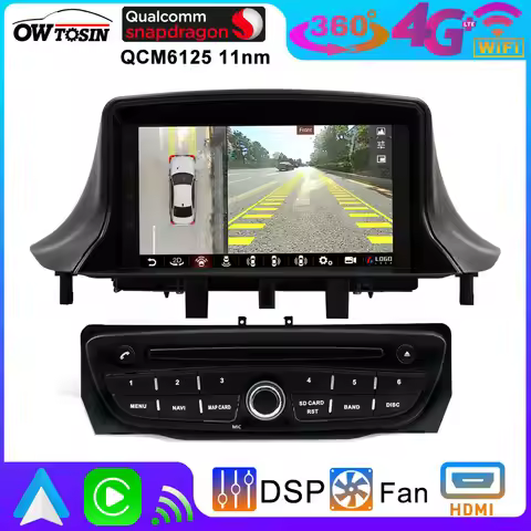 UIS7870 12G+256G Android 13 Car Radio Player For Renault Megane III Fluence 2009-2016 GPS Stereo Wir