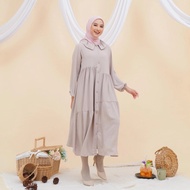 Ayesha Midi dress / Long tunik airflow crincle looklike heaven lights