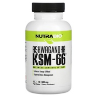 NutraBio, Ashwagandha KSM-66, 600 mg, 90 Veggie Capsules |  60 Capsules