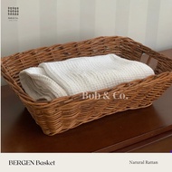 Large Rattan Basket Rattan Storage Basket - BERGEN