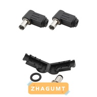 ZHAGUMT366HT DC Power Male Plug, Socket Right Angle 90 Degree Welding Connector, DC Power Male Plug 