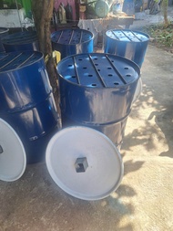 ถังเผาถ่าน เตาเผาถ่าน ขนาด 200 ลิตรแบบไม่มีท่อกลาง