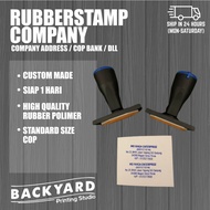 Custom Made Normal Rubber Stamp Chop Getah ( Company Chop, Address Chop, Bank Chop, Round Chop , Own