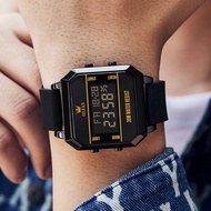 OLEVS Jam Tangan Lelaki 100% Original Waterproof Silicone Electronic Dark Knight Casual Men Watch 11