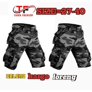 Camouflage Cargo shorts TNI TRIP IDEA Camouflage Army Cargo Shorts Lightgrey Camouflage Shorts