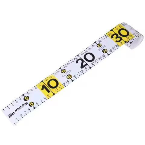 Fishing Measuring Tape Sticker Self-Adhesive Fish Ruler Waterproof Decal Tape Measurement Tool Fishi