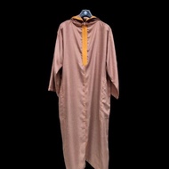 Gamis Hoodie Djellaba Maroko Jalabah Jubah Kapucong Maroko Pria Diskon