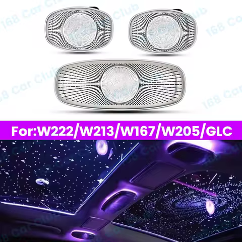 LED 7/64 Colors Ambient Light Speaker For Mercedes Benz C/E/S-Class W213 W222 W205 X253 Car Ceiling 