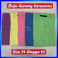 Baju Kurung Sekolah Agama Sekolah Rendah Sekolah Menengah Cotton Berwarna Biru Hijau Kuning Pink Ung