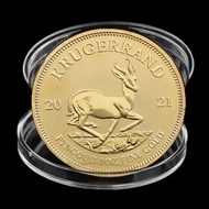 1PC 1974/1978/2021 South African Gold Krugerrand Coin Gold Coin Replica Cosplay Prop High Quality Re