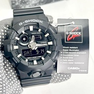 CASIO GSHOCK GA-700-1BDR / GA-700 / GA700 / COMPLETE SET 1 YEAR WARRANTY
