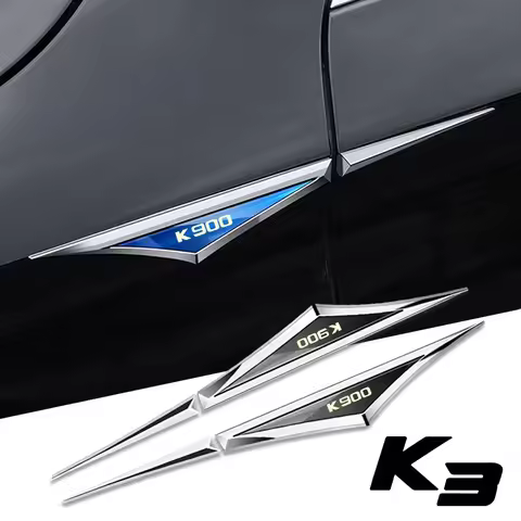 2pcs 3d alloy car stickers car accsesories accessory for kia k2 K3 K5 K7 K9 K900
