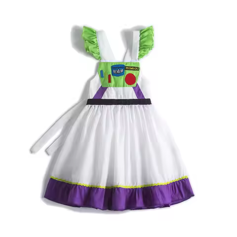 Buzz lightyear baby dress, girl baby dress buzz lightyear costume, themed dress,