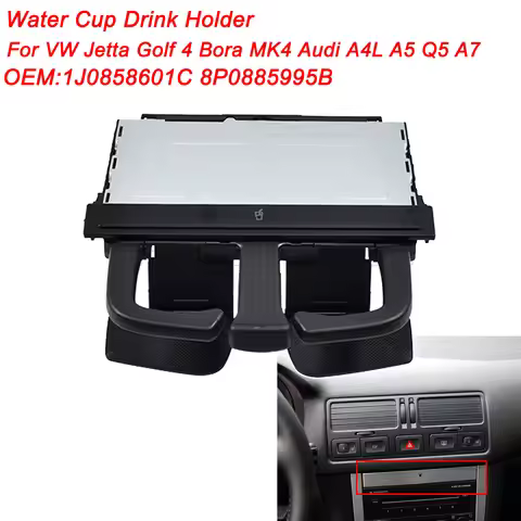 For VW Jetta Golf 4 Bora MK4 Audi A4L A5 Q5 A7 Water Cup Drink Holder Beverage Bottle Mount Stand 1J