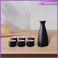 [Flourishroly5] Set Sake Pot and Sake Cups for Drawer Cabinet Home