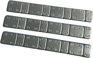 Maruene BWS02 Iron Balance Weights, Silver, 0.2 oz (5 g), 0.4 oz (10 g) x 4, 1 Sheet, 2.1 oz (60 g),