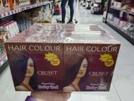 (ยกแพ็ค 12 กล่อง)Cruset Hair Colour ครูเซ็ท แฮร์ คัลเลอร์ ย้อมผมสูตรน้ำ ปิดผมขาว