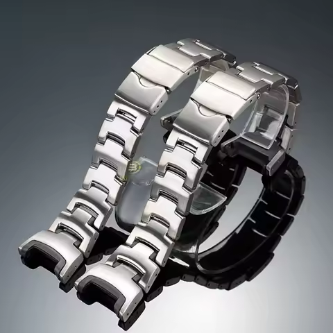 For Casio PRG-240 PRG-130Y/T PRW-1500 Modified Titanium Alloy Watch Band Men's High-Quality Metal St