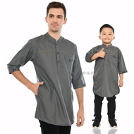 Shirt Couple Kurtakoko for Children and Fathers, 3 Sleeves, 4/s, TOYOBO Material, Bajo Premium Boys'