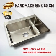 HANDMADE SINK 60 CM 2 MM THICKNESS KITCHEN SINK/ 60 CM DISHWASH/ 60 CM DISHWASH/ 60 CM KITCHEN SINK/