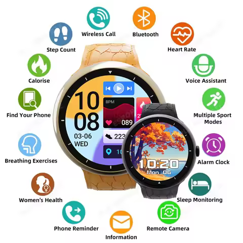 Men Women Smart Watch Bluetooth Call Fitness Clock 100+ Sports Modes Heart Rate Sleep Monitoring Sma