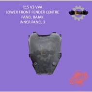 YAMAHA R15 VVA V3 FRONT FENDER LOWER COVER CENTRE PANEL BAJAK PANEL INNER 3 R15 VVA V3 BK6-F836M-00