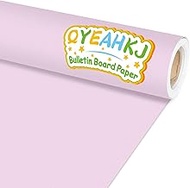 Qyeahkj Lavender Bulletin Board Paper Roll Light Purple Bulletin Board Background Paper Fade Resista