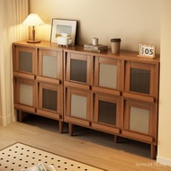 Bookcase Object Integrated Cabinet Balcony Dining Living Room Retro Lattice Storage Cabinet Side Sto