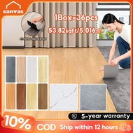 Vinyl Flooring 36PCS DIY Self Adhesive 2MM Thickened ​Wear-Resistant Wood Grain Floor Decoration 地板贴