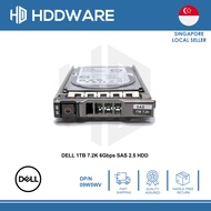DELL 1TB 7.2K 6G SAS 2.5" 512n HDD // 9W5WV // 09W5WV // ST91000640SS // 9RZ268-150