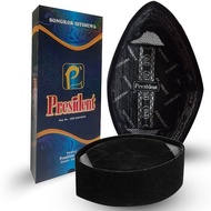 President Songkok Black Songkok President AC Thick Velvet AWING BHS Quality Songkok Hitam