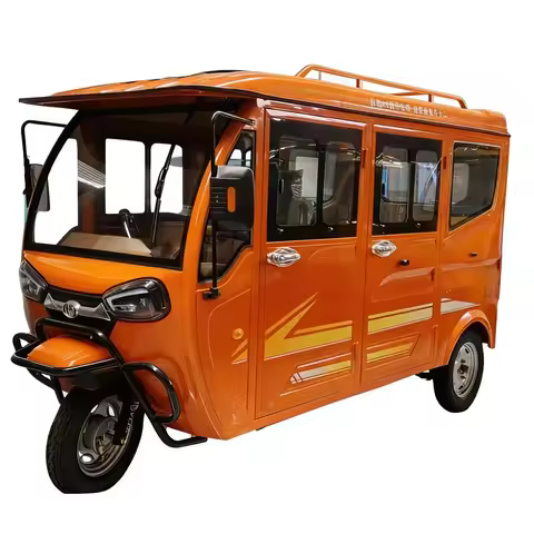 SXLL High-power Enclosed Passenger Tricycle Adult Electric 3 Wheel TukTuk Electric Tricycle for Sale