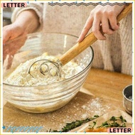 LETTER Stainless Steel Coil Whisk Egg Beater Flour Coil Mixer Stainless Steel High Quality Flour Bea